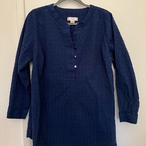 Women's Navy Blue Casual Shirt